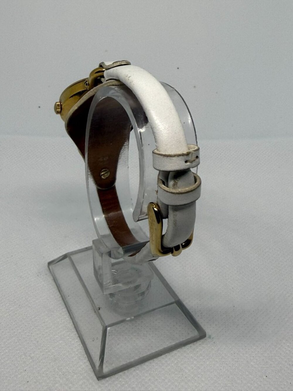Fossil Georgia Women Gold-Tone Stainless Steel Watch White Leather Strap ES3266 - Picture 5 of 11